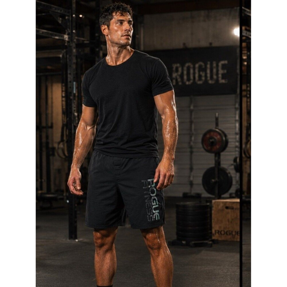 Rogue Fitness Men's Black Board Shorts Bundle Size 30 CrossFit Training Gym 2 Pa